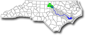 Location of the Upper Neuse Basin in North Carolina