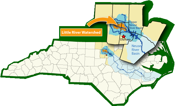 Map of Little River Riparian Corridor